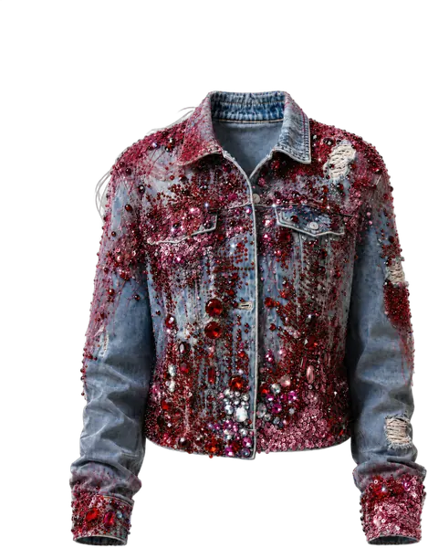 Crimson Sequin Jacket
