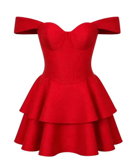 Rouge Ruffle Dress
