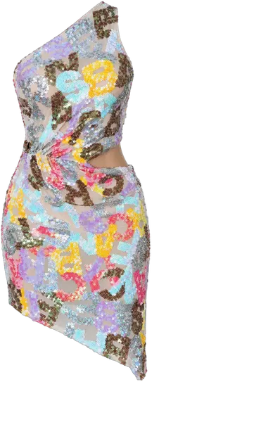 Pastel Mosaic Dress