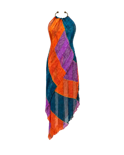 Sunset Paisley Dress